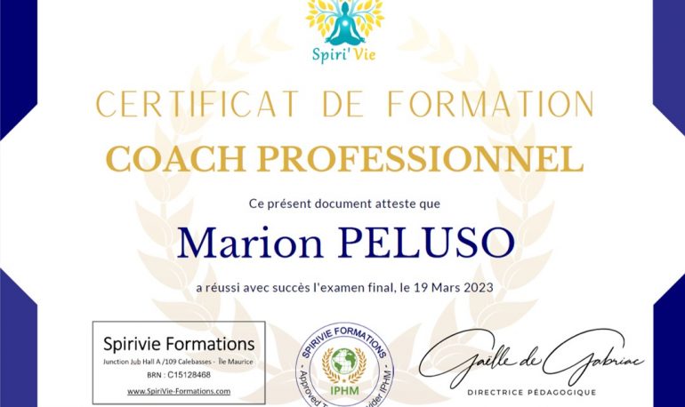 Certificat Formation Coach